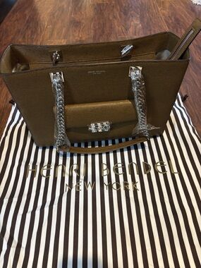 Henri Bendel Waldorf Leather Tote Bag